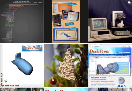 Screenshot of the DeskProto page on Instagram