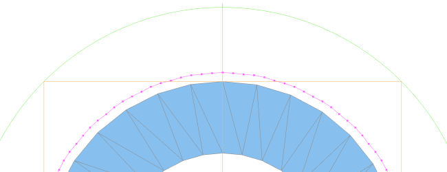 DeskProto screenshot, Circle showing facets