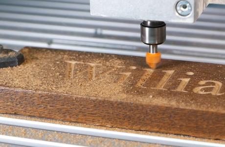 V-Carving the text 'William'