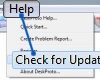 DeskProto Help menu