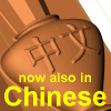 Bottle with Chinese characters in relief