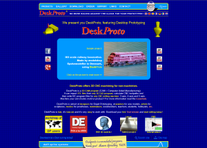 Screenshot old homepage