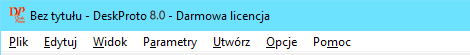 DeskProto menu-bar in Polish
