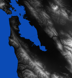 height map image of Silicon Valley