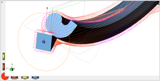 DP screenshot with roughing toolpaths
