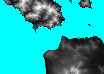 The bitmap file as used for the relief